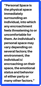 This box contains the definition of personal space from this article.